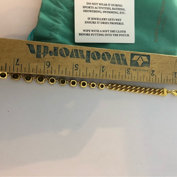 Kurt Geiger London Rainbow Multicolor Crystals Eagle Head Necklace Gold Tone - Picture 10 of 11